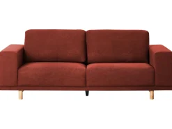 Divano 3 posti NIVALA Tessuto Rosso