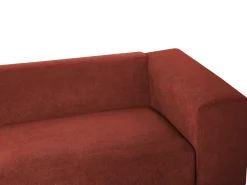 Divano 3 posti NIVALA Tessuto Rosso