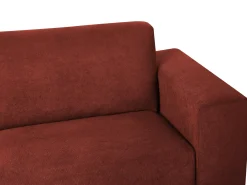 Divano 3 posti NIVALA Tessuto Rosso