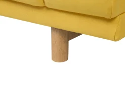 Divano 3 posti NIVALA Tessuto Giallo