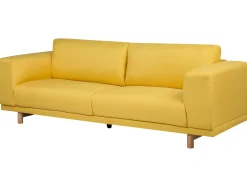 Divano 3 posti NIVALA Tessuto Giallo