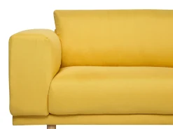 Divano 3 posti NIVALA Tessuto Giallo