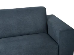 Divano 3 posti NIVALA Tessuto Blu scuro
