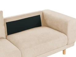 Divano 3 posti NIVALA Velluto a coste Beige