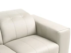 Divano 3 posti OMMEL Tessuto Beige chiaro