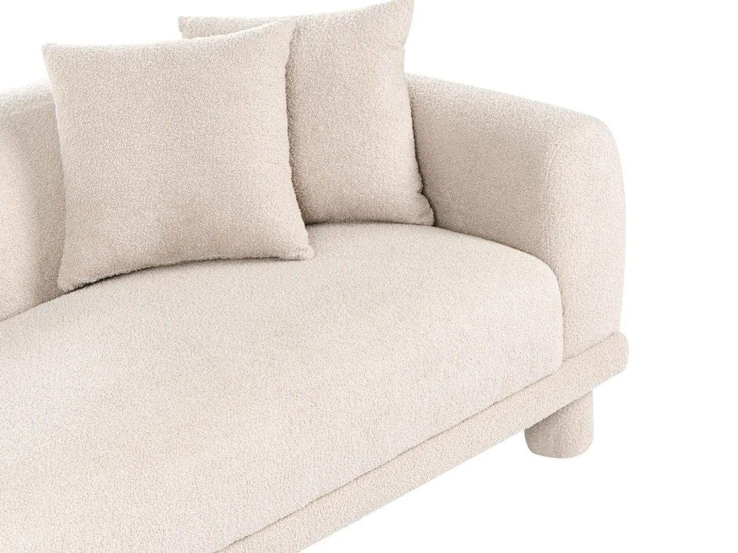 Divano 3 posti PORI Bouclé Beige