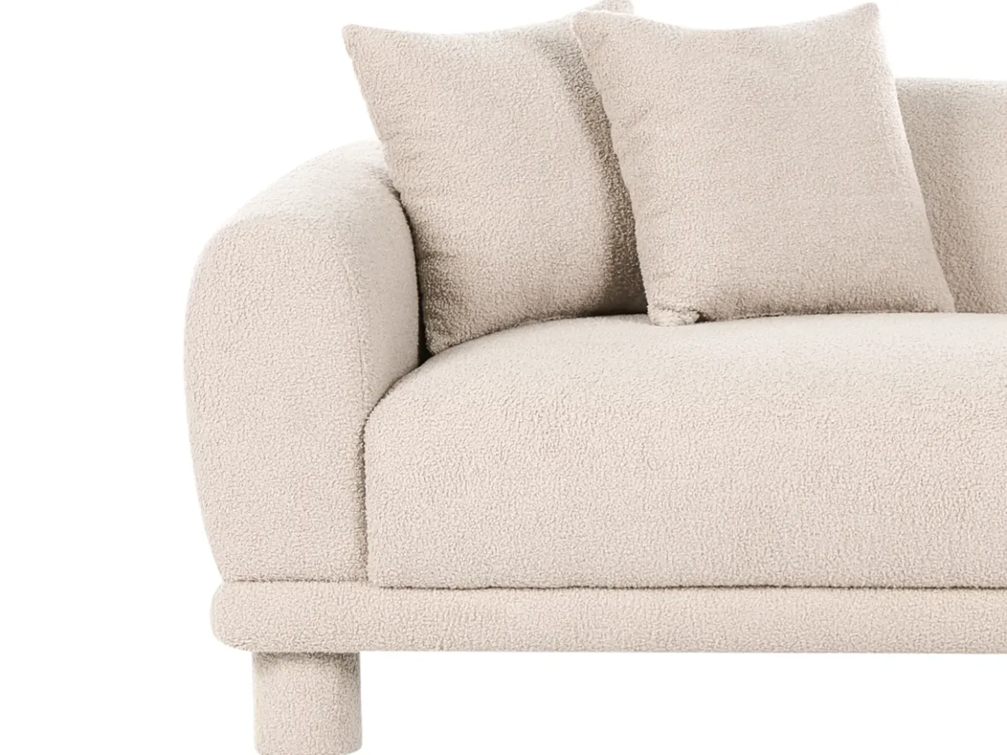 Divano 3 posti PORI Bouclé Beige