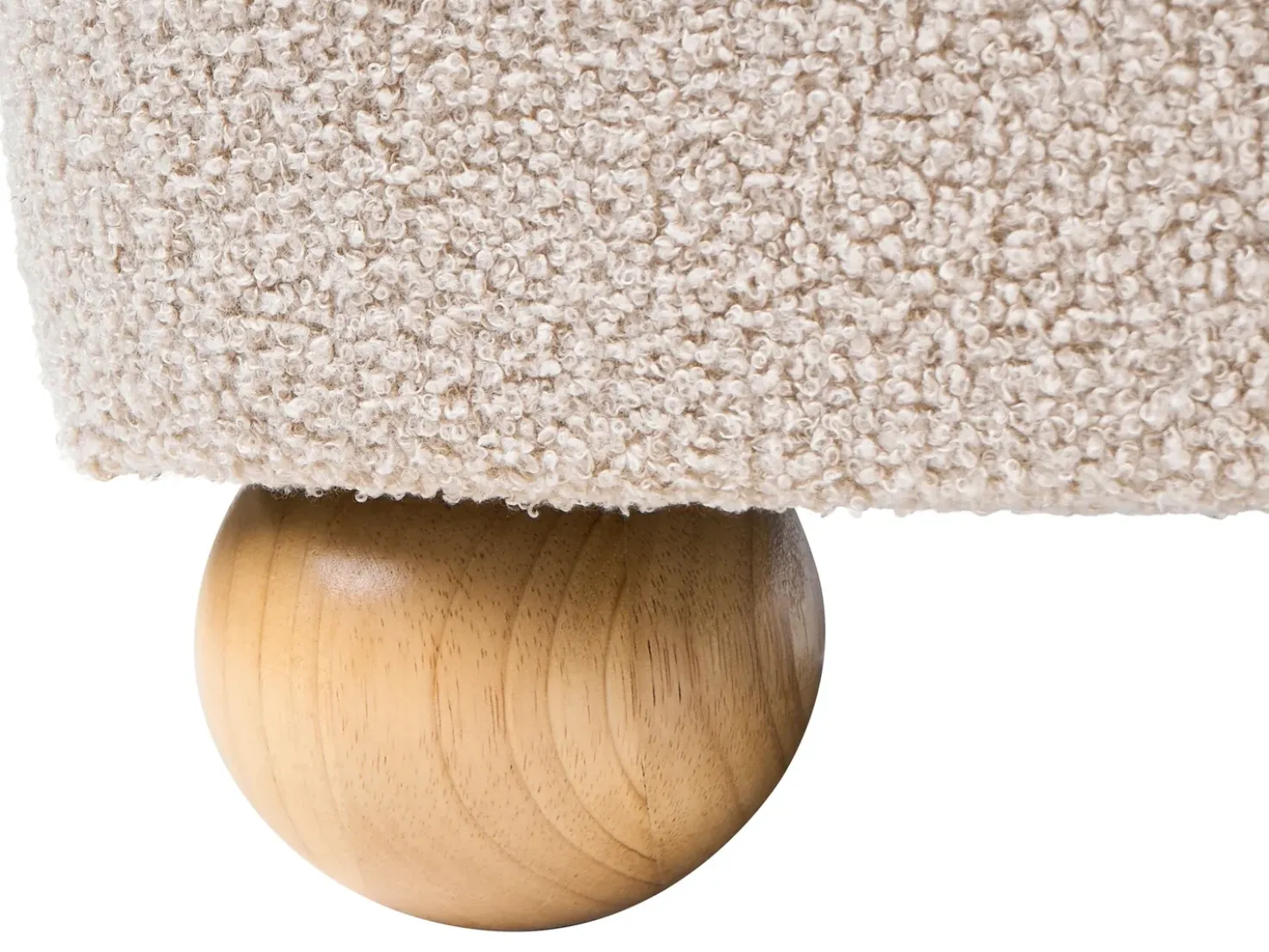 Divano 3 posti RATTVIK Bouclé Beige