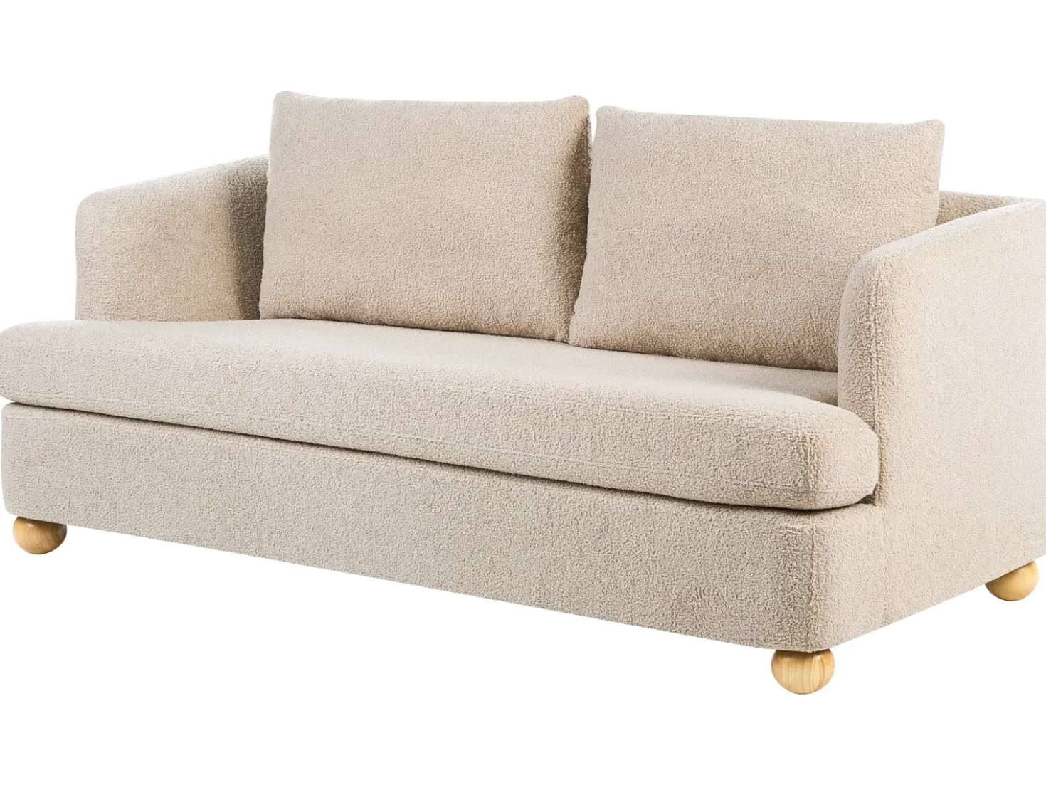 Divano 3 posti RATTVIK Bouclé Beige
