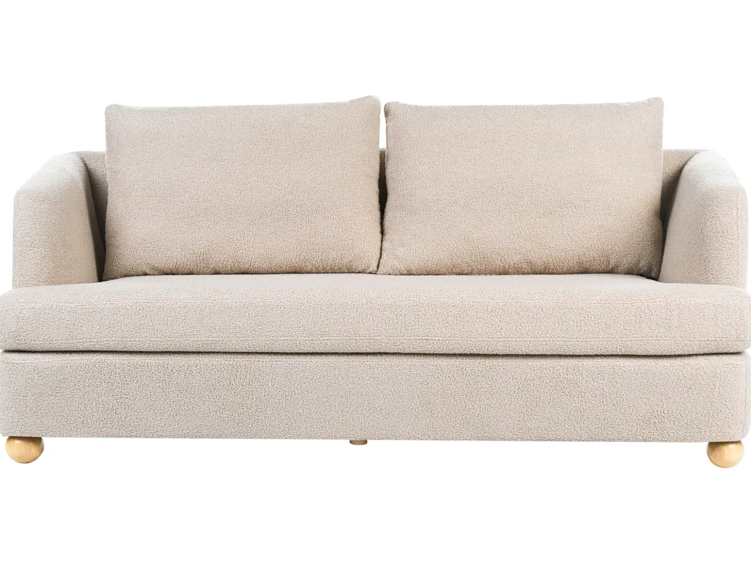 Divano 3 posti RATTVIK Bouclé Beige