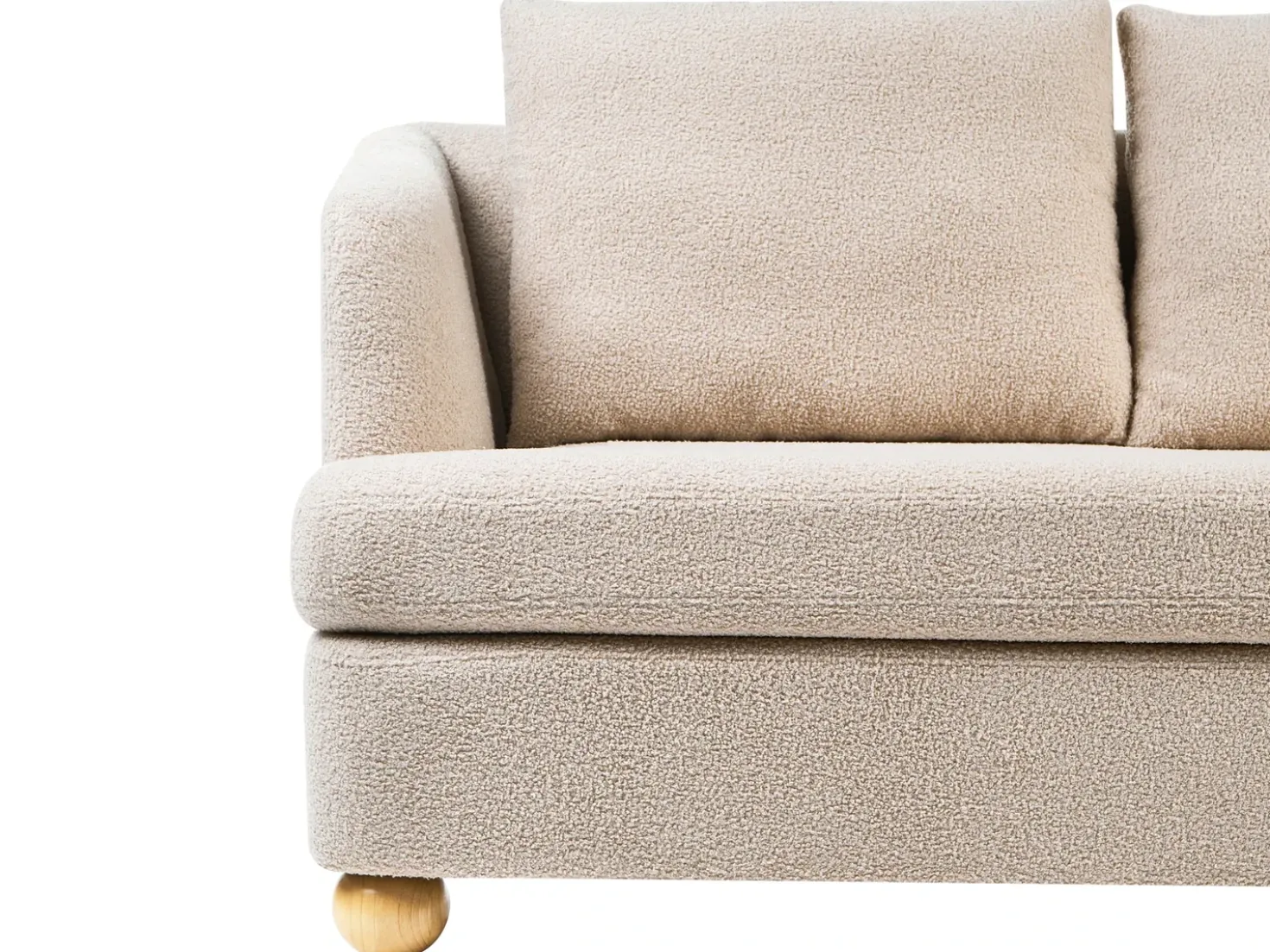 Divano 3 posti RATTVIK Bouclé Beige