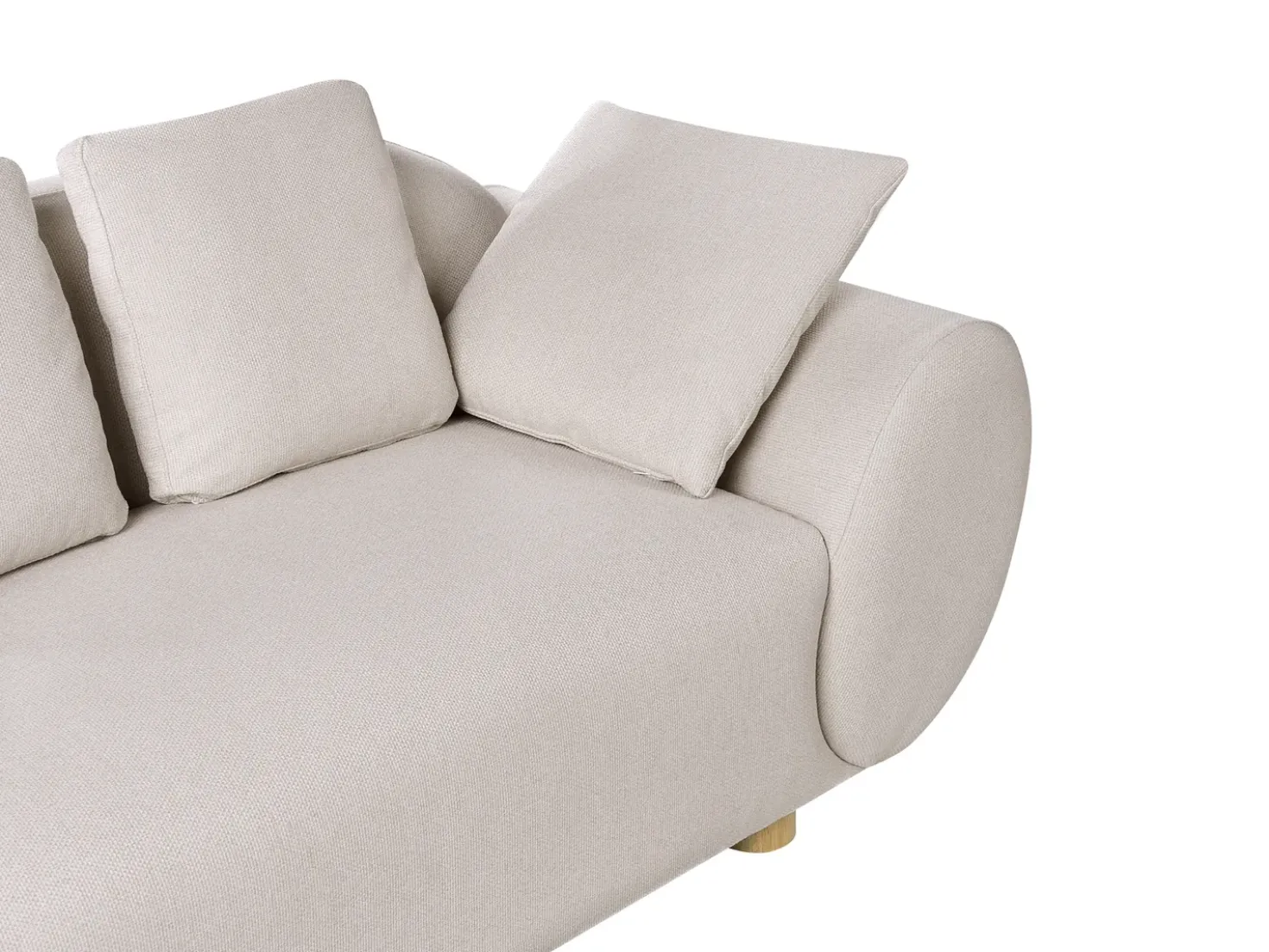 Divano 2 posti RINGEL Tessuto Beige chiaro