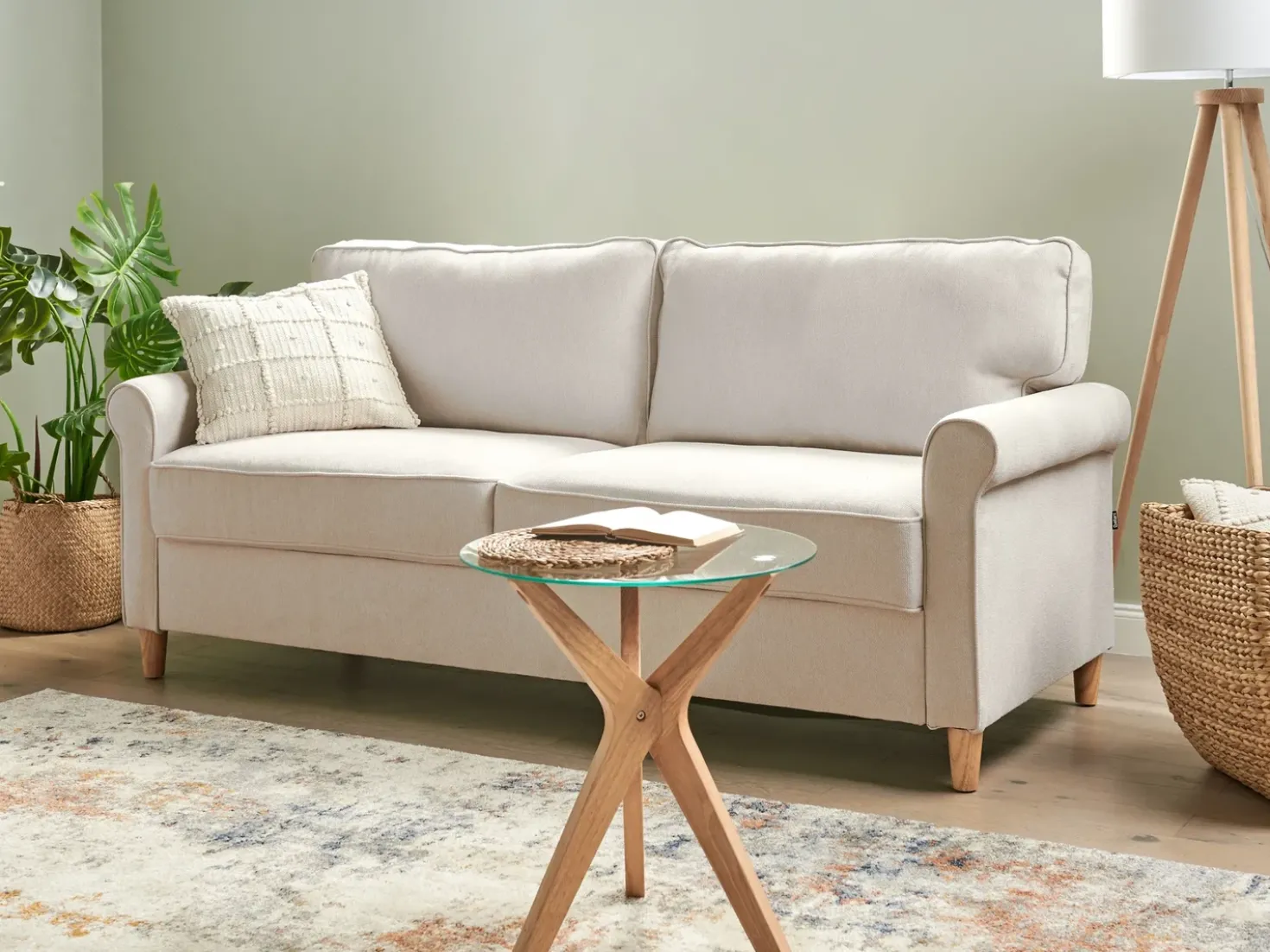 Divano 3 posti RONNEBY Tessuto Beige