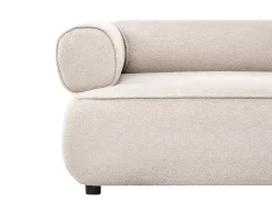 Divano 3 posti SALLA Bouclé Beige con ottomana