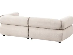 Divano 3 posti SALLA Bouclé Beige con ottomana
