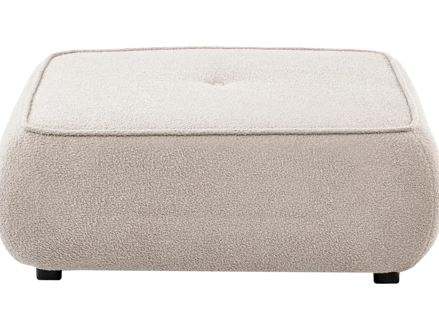 Divano 3 posti SALLA Bouclé Beige con ottomana
