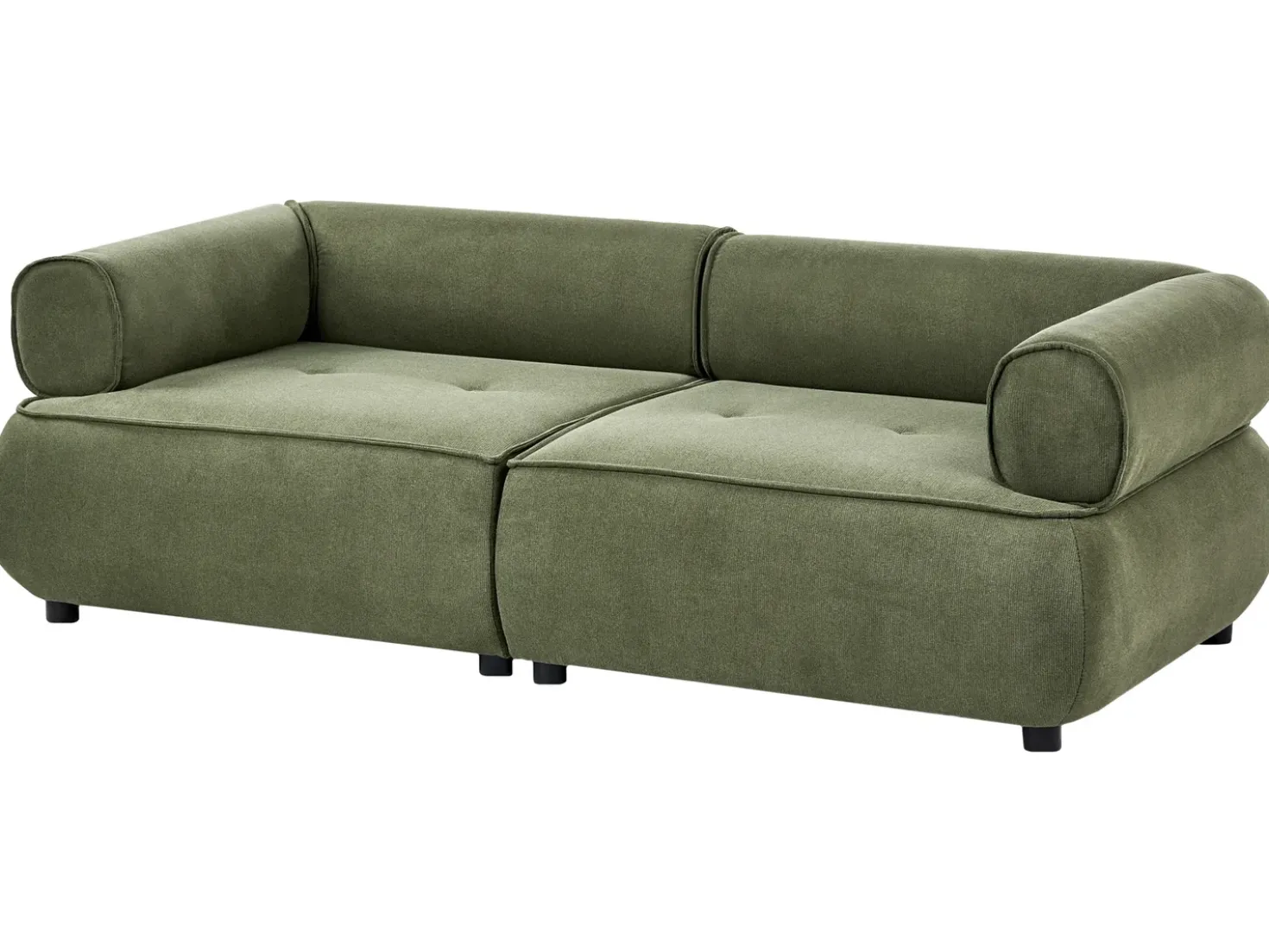 Divano 3 posti SALLA Tessuto Verde