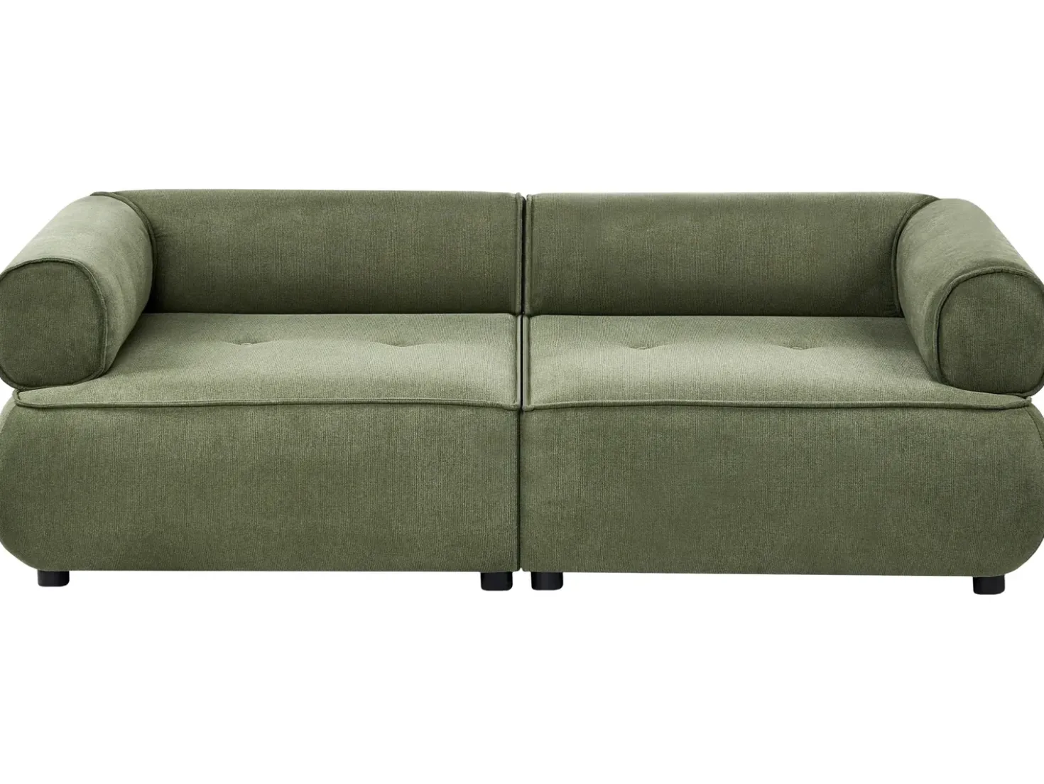 Divano 3 posti SALLA Tessuto Verde