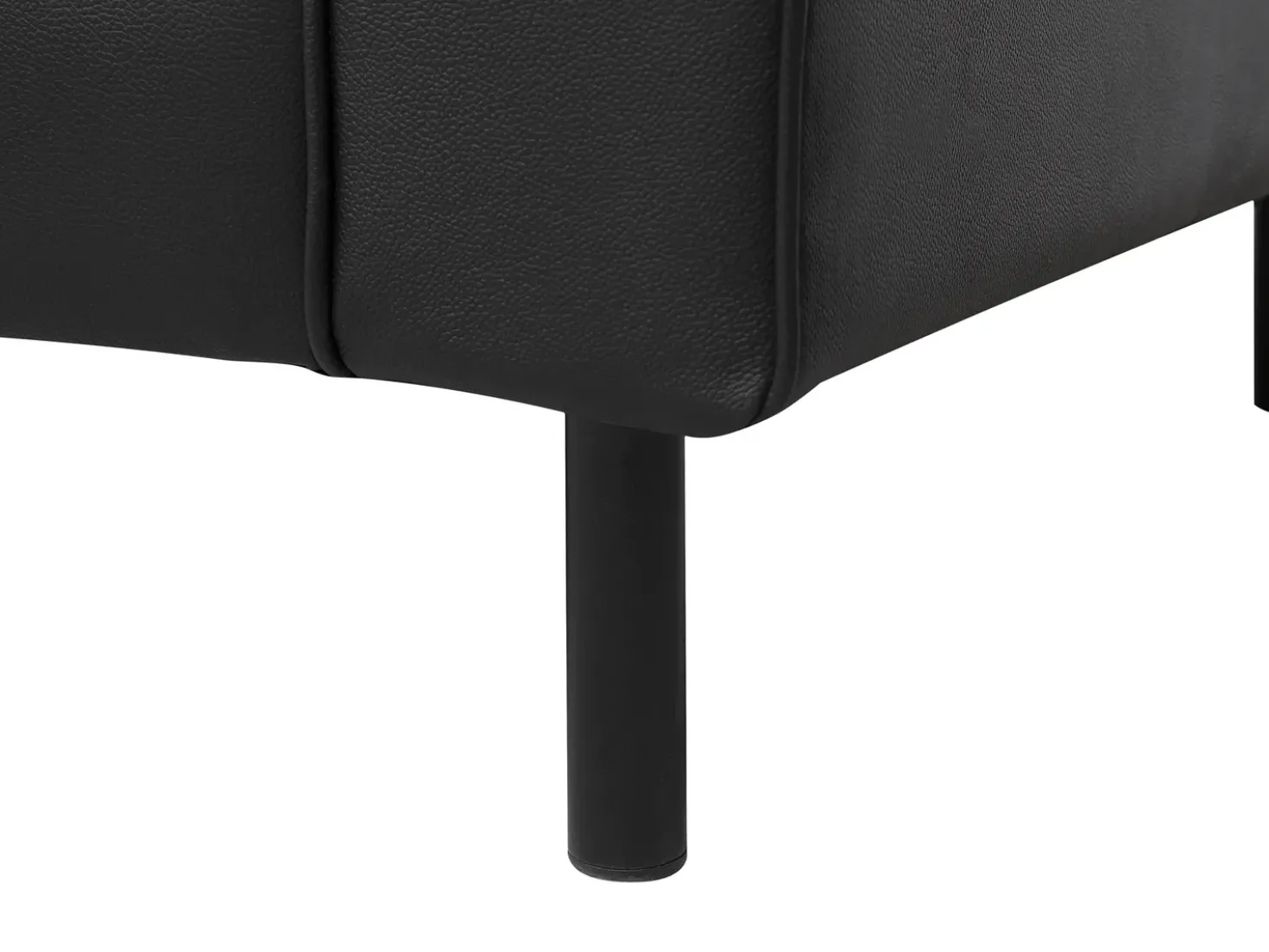 Divano 3 posti SAVALEN Pelle naturale Nero
