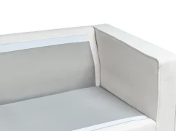 Divano 3 posti SAVALEN Tessuto Bianco sporco