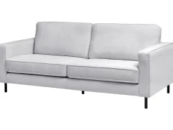 Divano 3 posti SAVALEN Tessuto Grigio chiaro