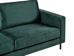 Divano 3 posti SAVALEN Velluto Verde scuro