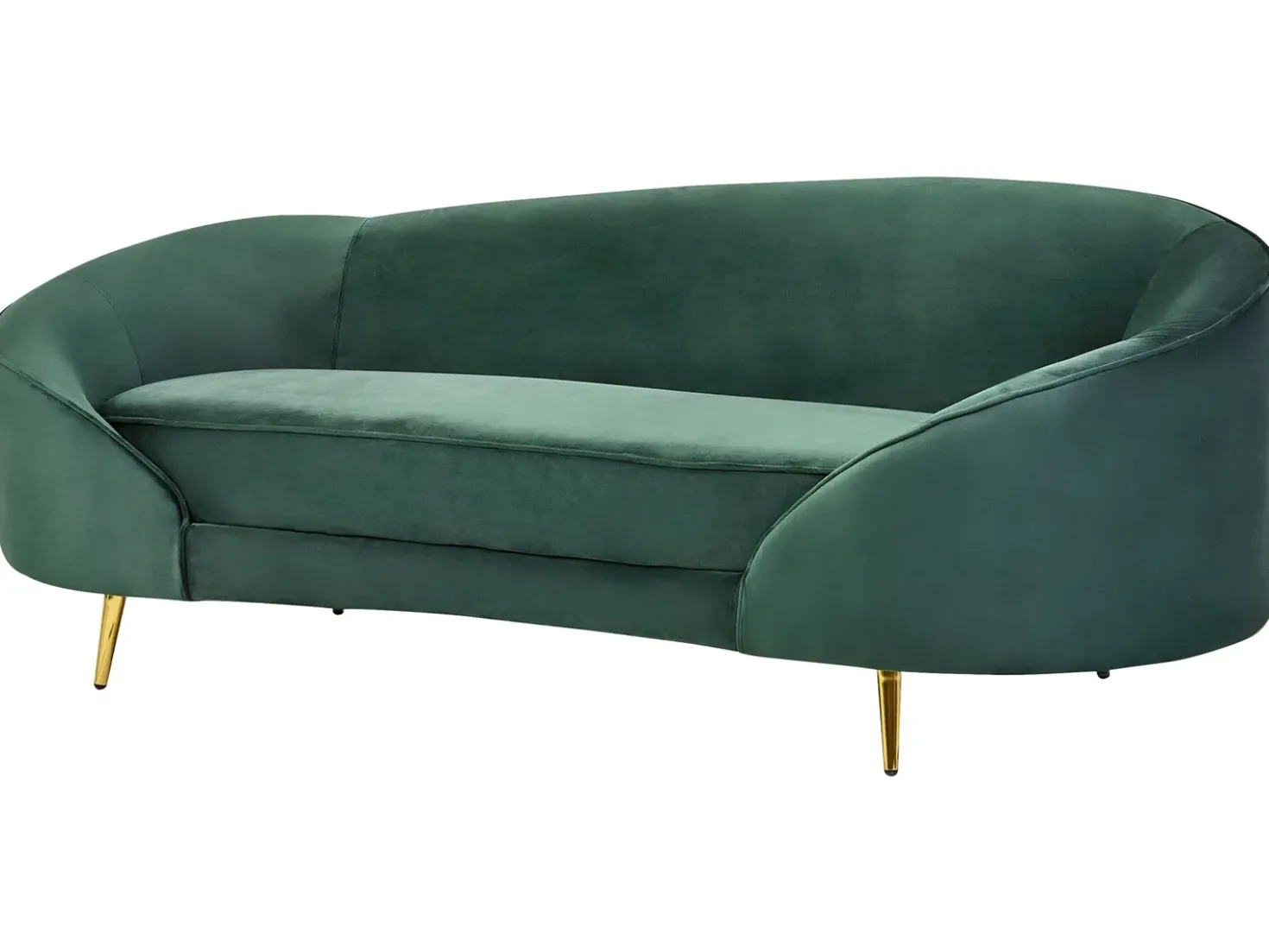 Divano 2 posti SAVAR Velluto Verde smeraldo