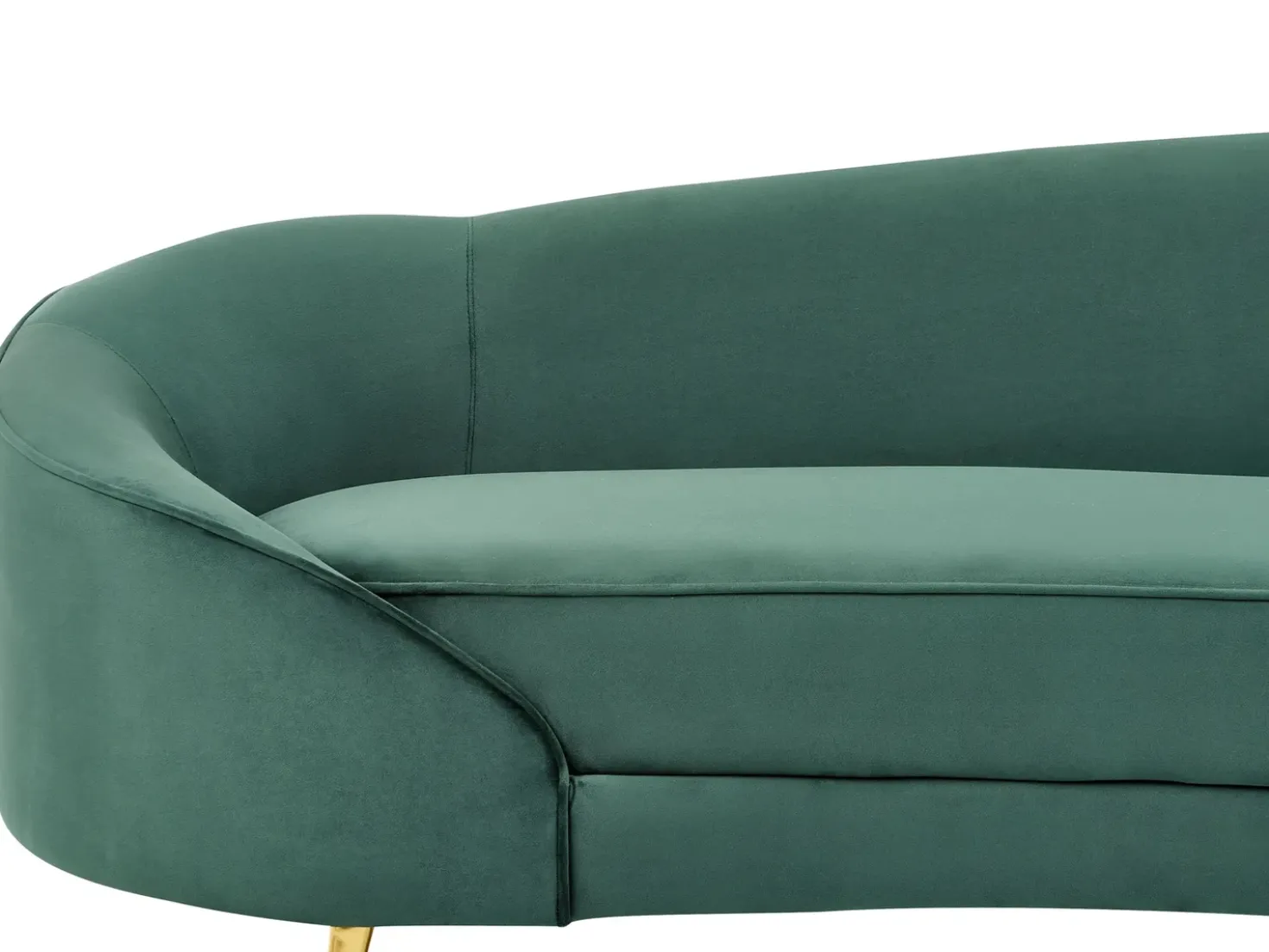 Divano 2 posti SAVAR Velluto Verde smeraldo