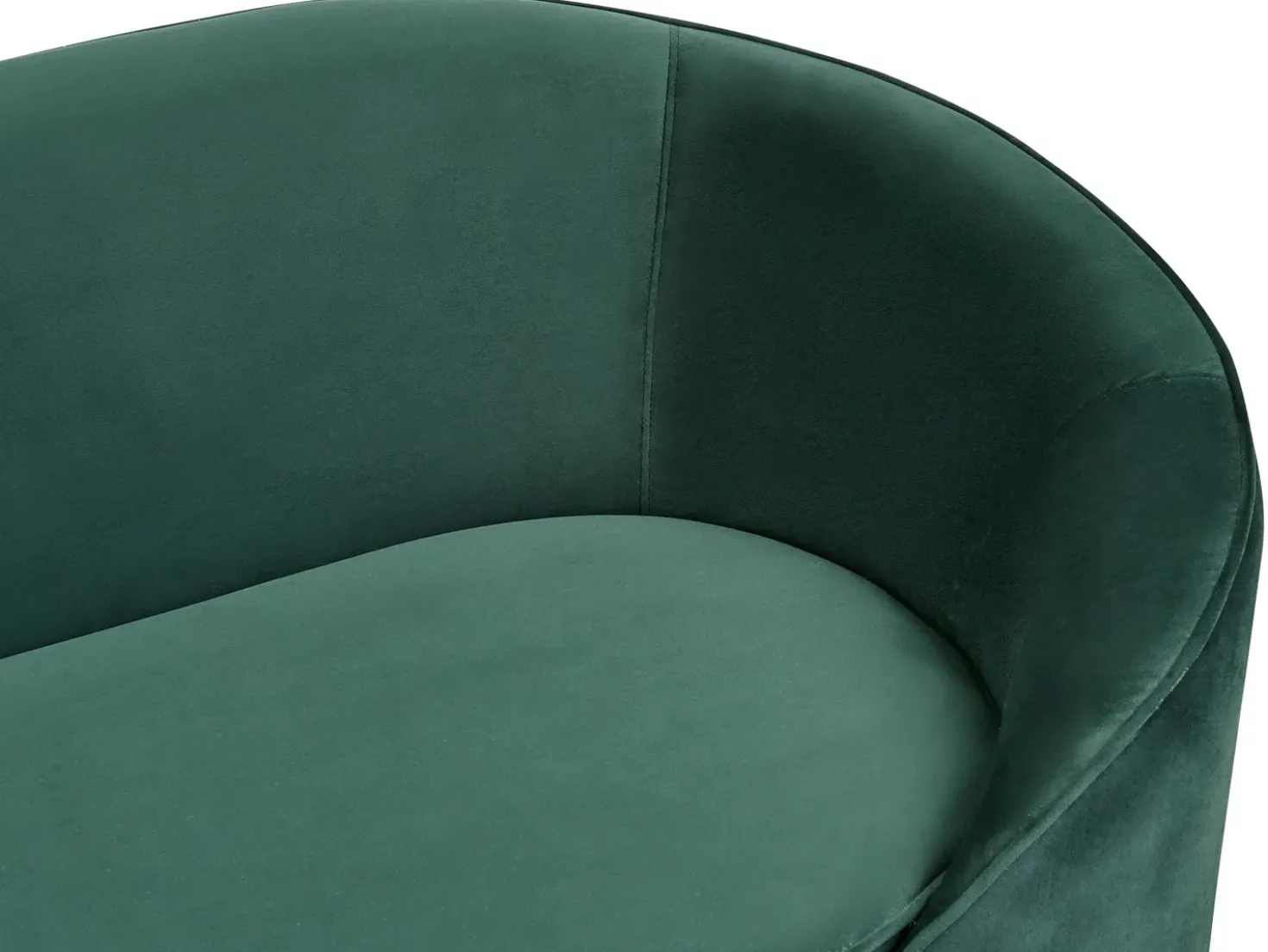 Divano 2 posti SAVAR Velluto Verde smeraldo