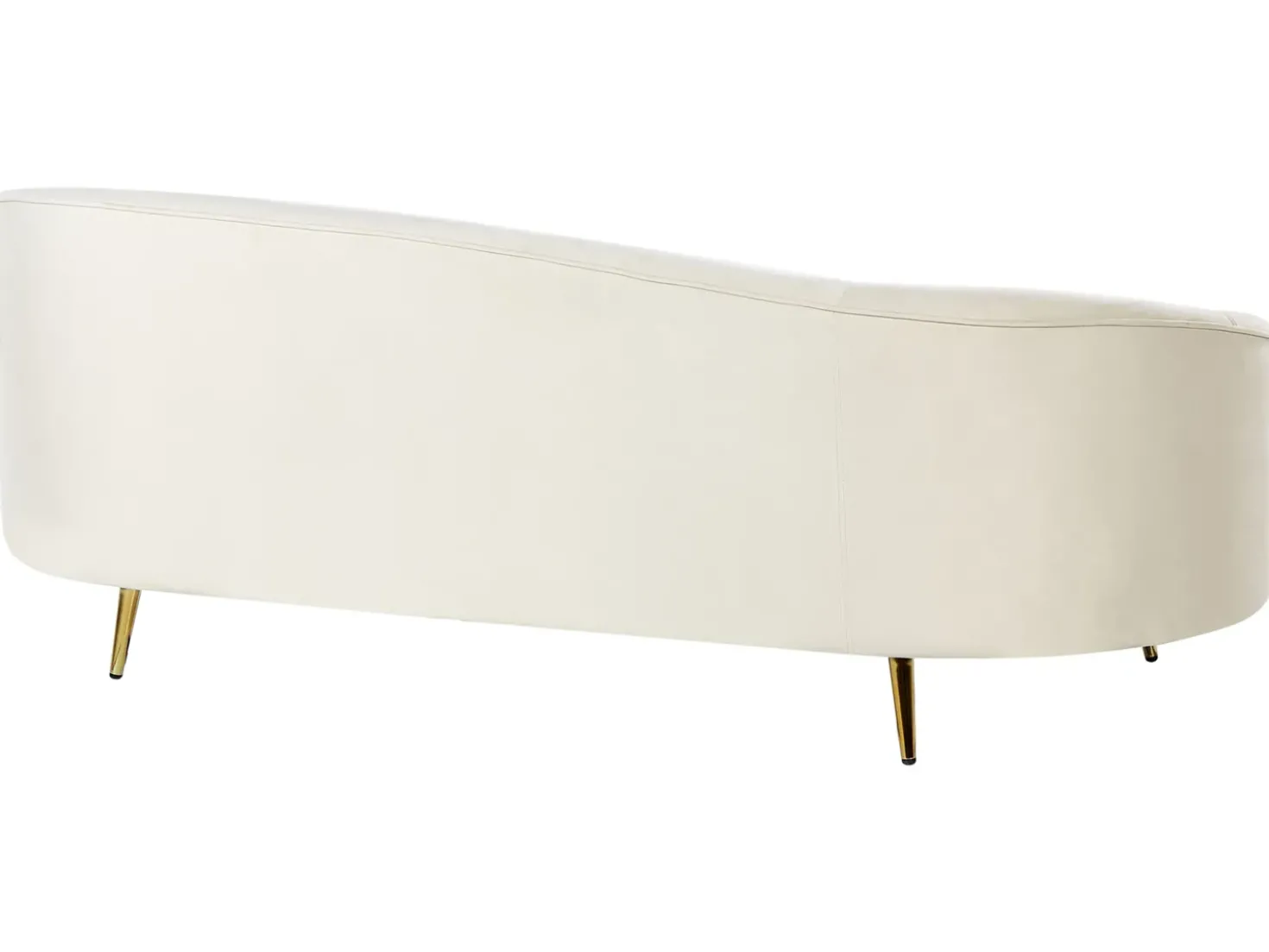 Divano 2 posti SAVAR Velluto Beige chiaro