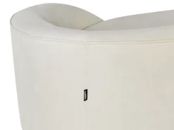 Divano 2 posti SAVAR Velluto Beige chiaro
