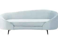 Divano 2 posti SAVAR Velluto Azzurro