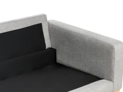 Divano 3 posti SIGGARD Tessuto Grigio