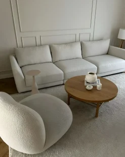 Divano 3 posti SIGTUNA Tessuto Bianco sporco