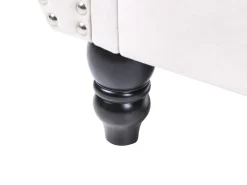 Divano 3 posti SKIEN Velluto Beige chiaro