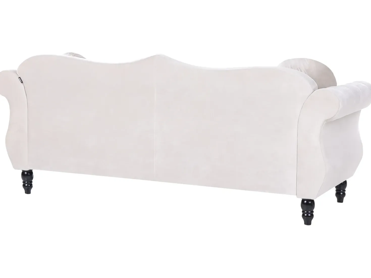 Divano 3 posti SKIEN Velluto Beige chiaro