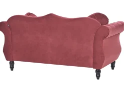 Divano 2 posti SKIEN Velluto Rosso scuro