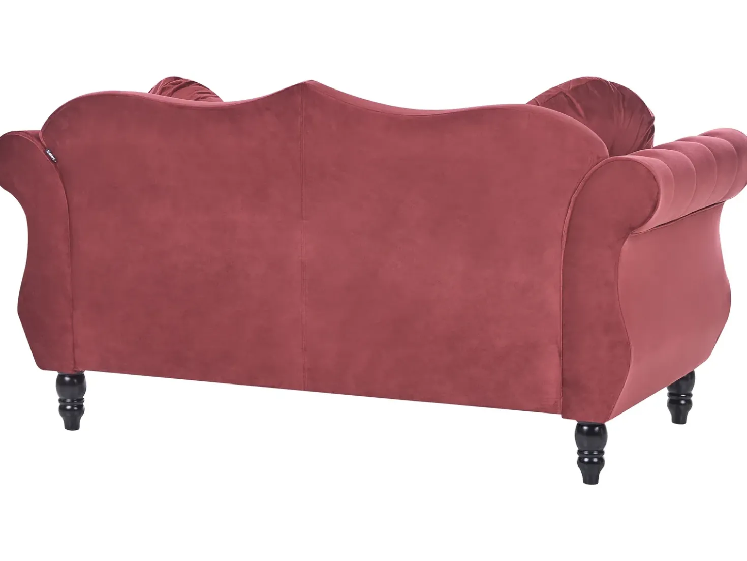 Divano 2 posti SKIEN Velluto Rosso scuro