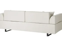 Divano 3 posti SOKNA Tessuto Beige chiaro con tavoli