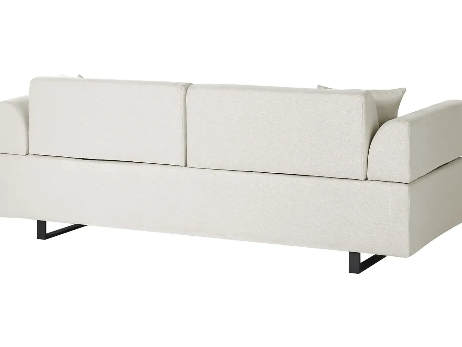Divano 3 posti SOKNA Tessuto Beige chiaro con tavoli