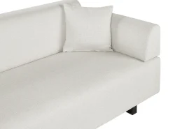 Divano 3 posti SOKNA Tessuto Beige chiaro con tavoli