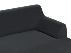 Divano 3 posti SOSJO Tessuto Nero