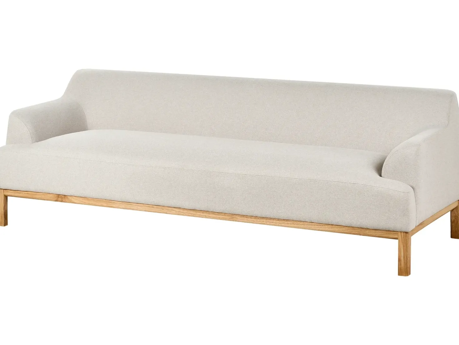 Divano 3 posti SOSJO Tessuto Beige chiaro