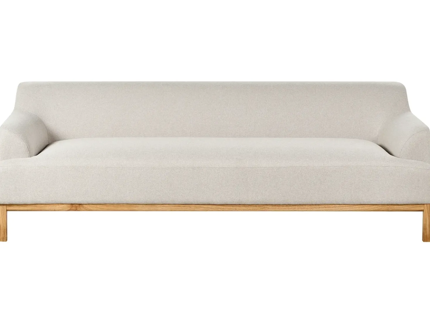 Divano 3 posti SOSJO Tessuto Beige chiaro