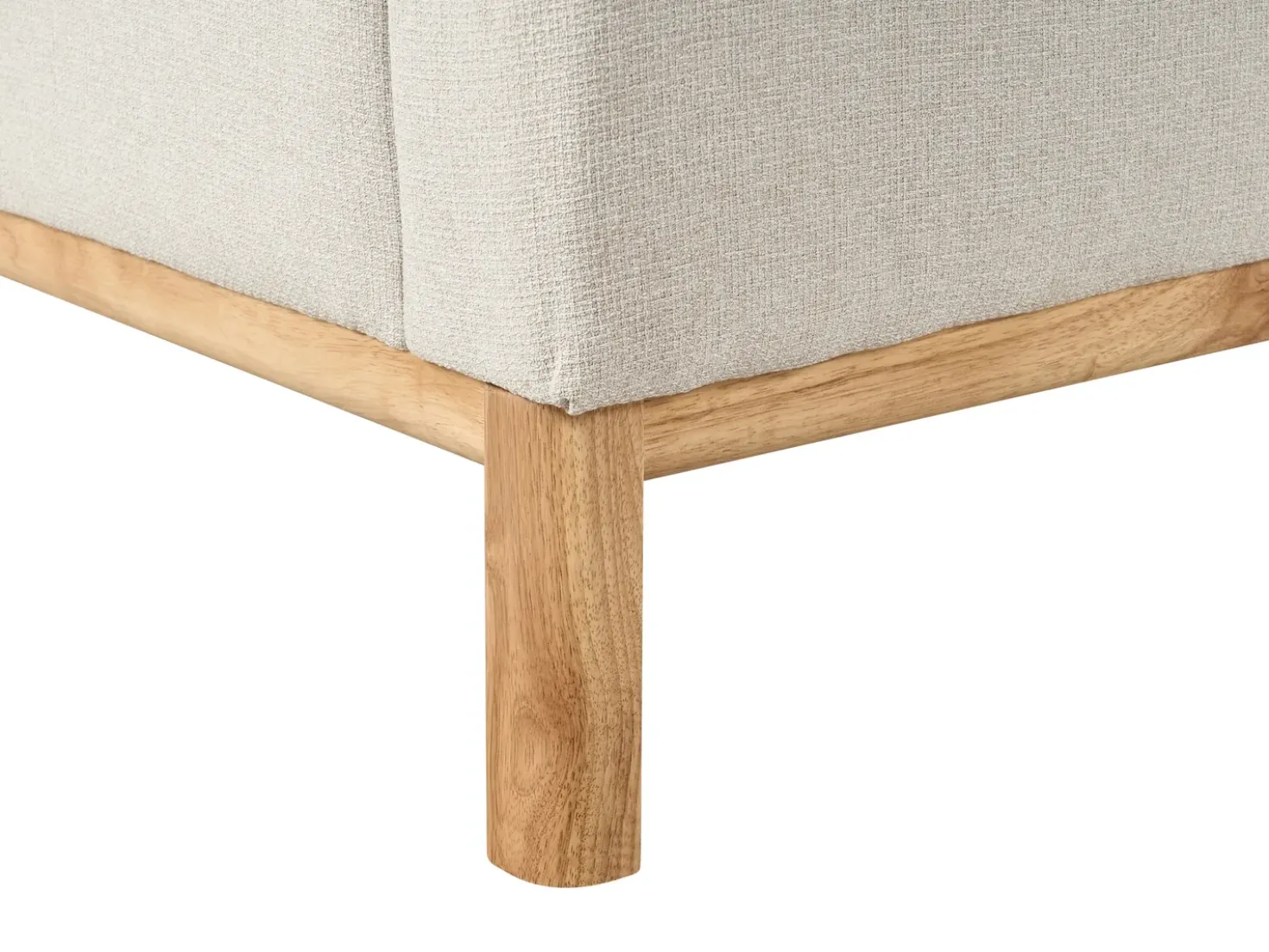 Divano 3 posti SOSJO Tessuto Beige chiaro