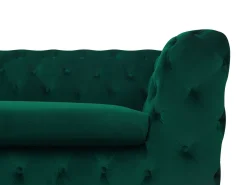 Divano 3 posti SOTRA Velluto Verde smeraldo