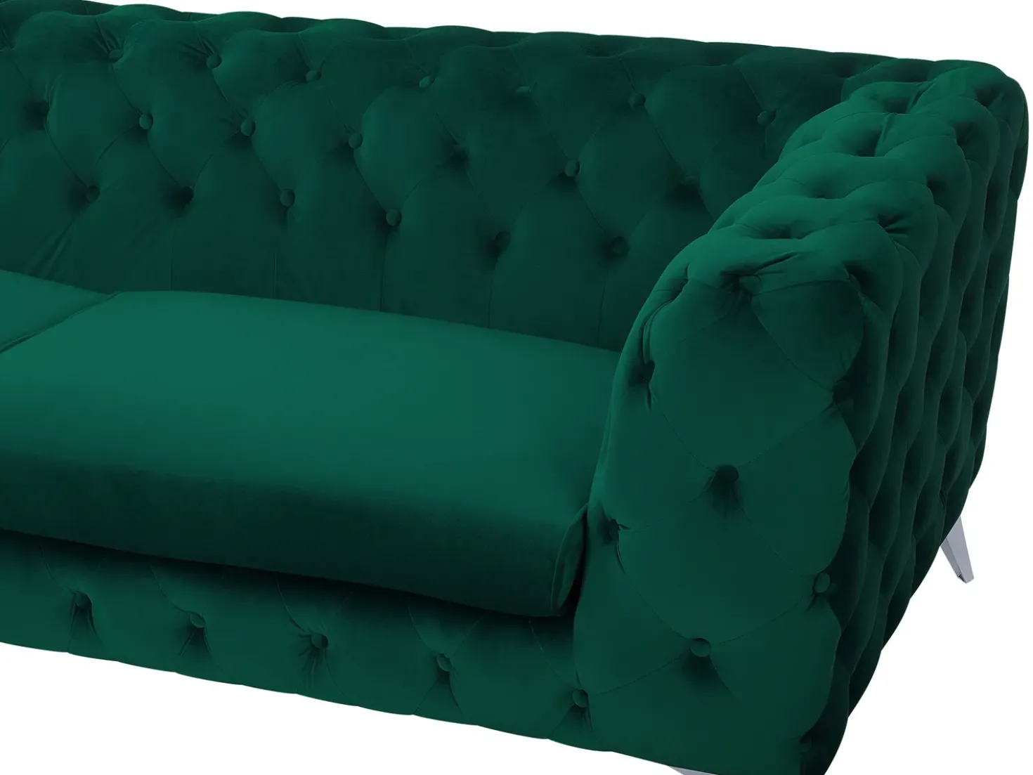 Divano 3 posti SOTRA Velluto Verde smeraldo