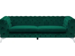 Divano 3 posti SOTRA Velluto Verde smeraldo