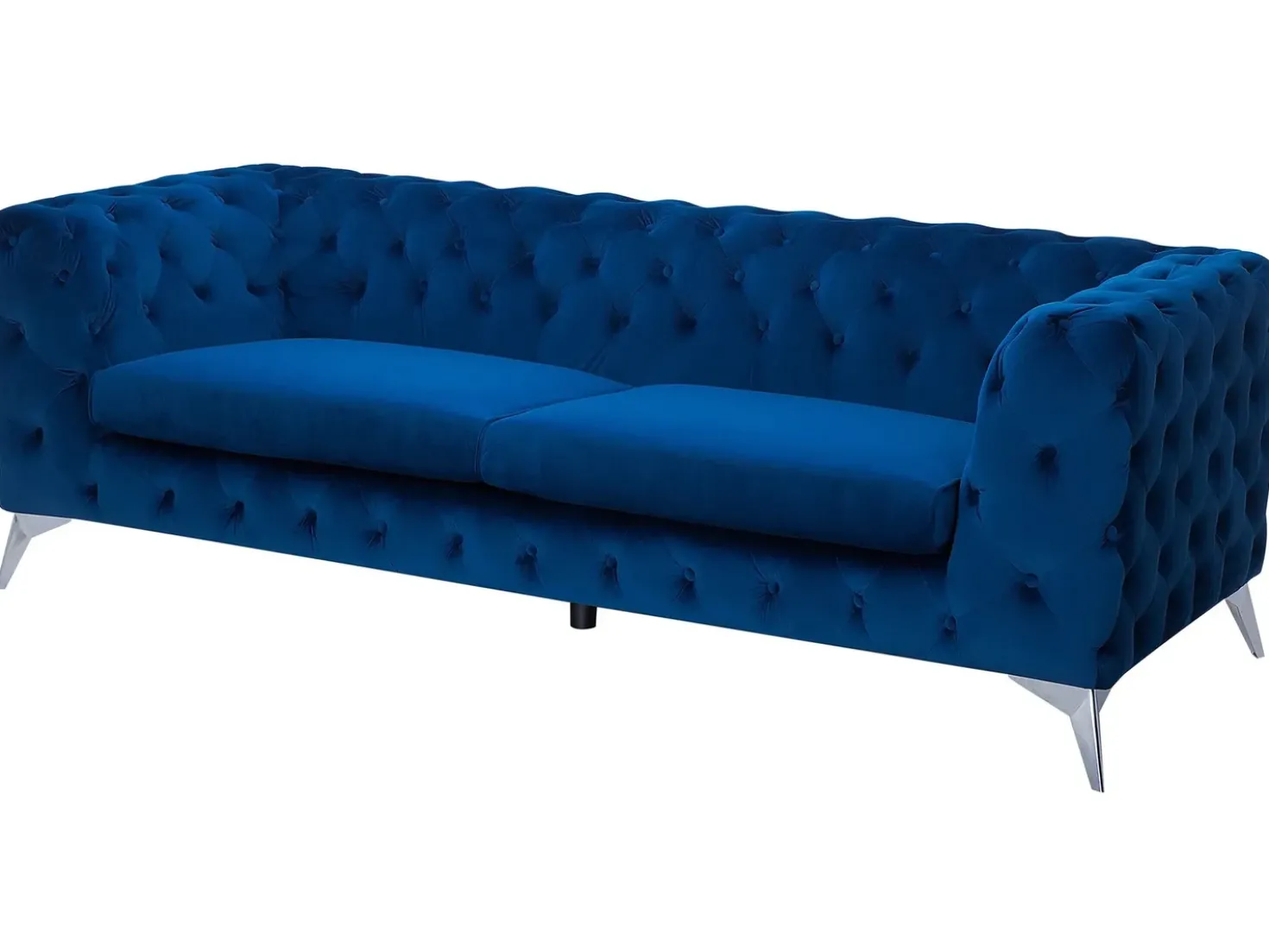 Divano 3 posti SOTRA Velluto Blu marino