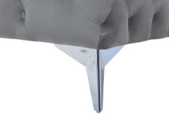Divano 3 posti SOTRA Velluto Grigio